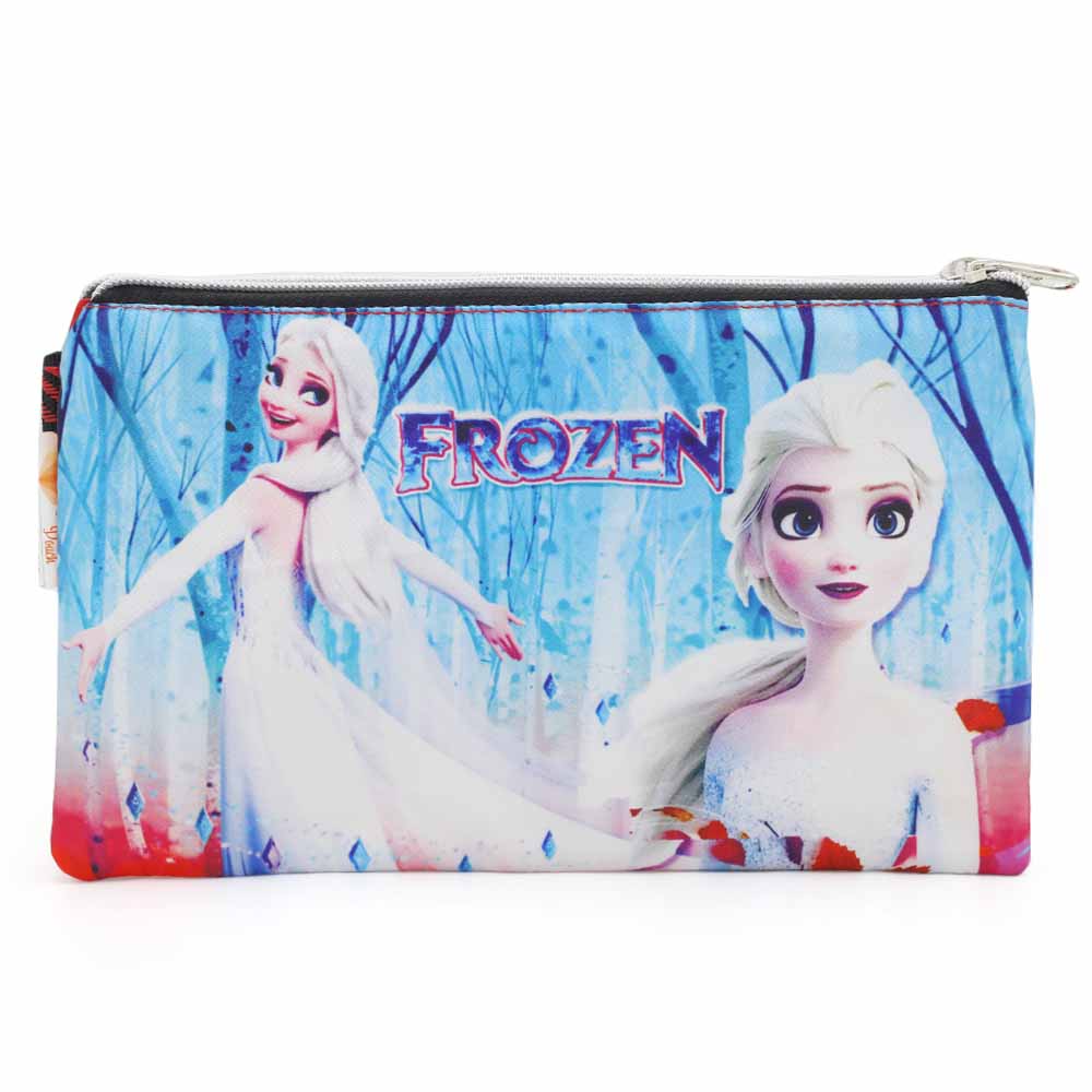 Pencil Pouch Two Zipper - Red, Pencil Boxes & Stationery Sets, Chase Value, Chase Value