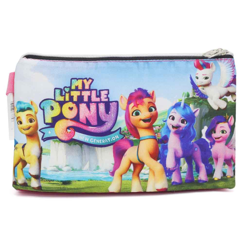 Pencil Pouch Four Zipper - Pink, Pencil Boxes & Stationery Sets, Chase Value, Chase Value