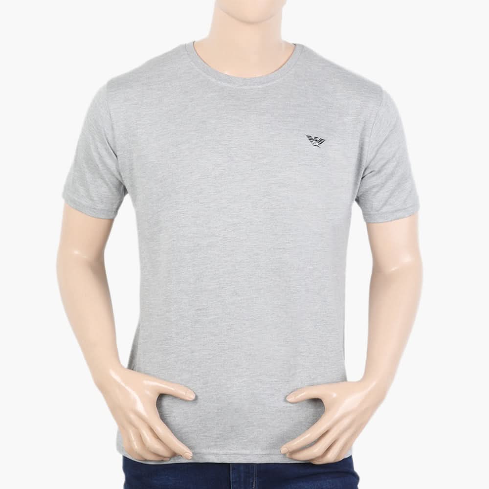 Men's Half Sleeves T-Shirt - Light Grey, Men's T-Shirts & Polos, Chase Value, Chase Value