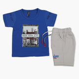 Boys Half Sleeves Short Suit - Royal Blue, Boys Sets & Suits, Chase Value, Chase Value