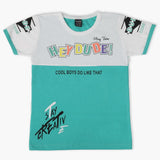 Boys Half Sleeves T-Shirt - Sea Green, Boys T-Shirts, Chase Value, Chase Value