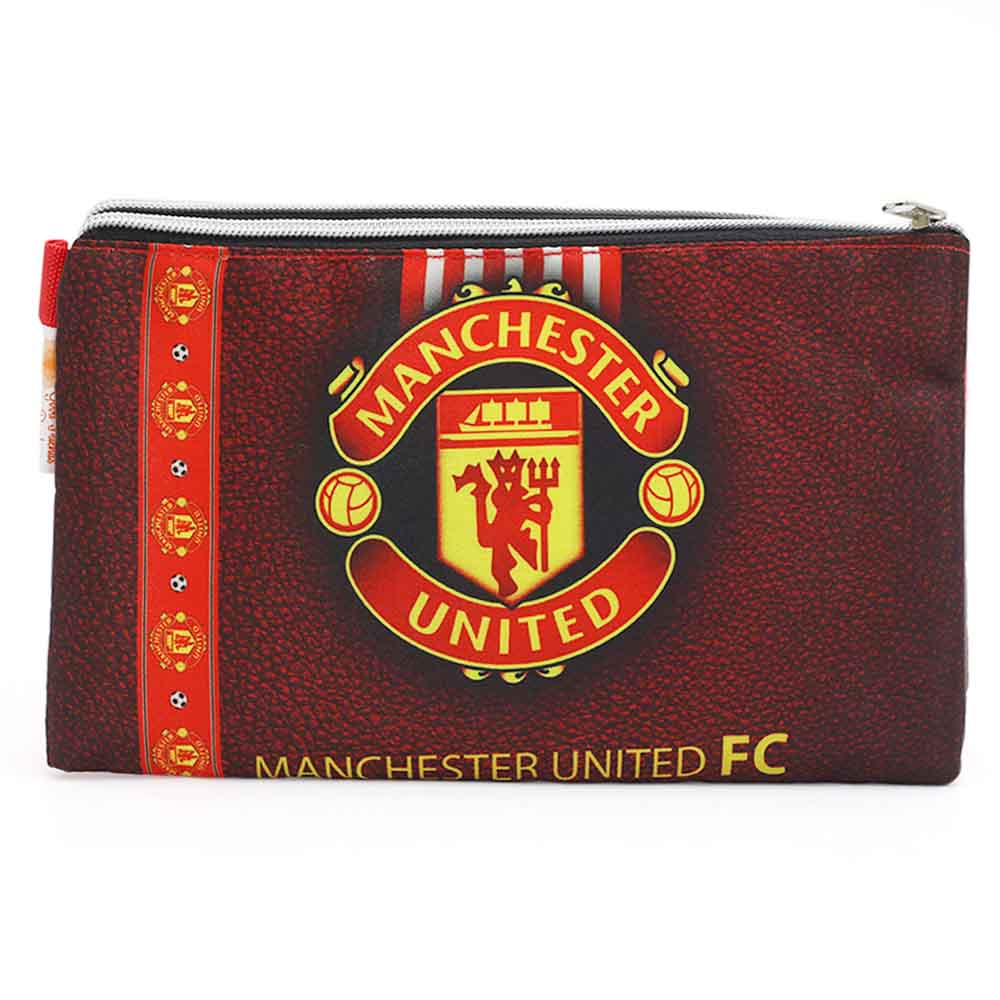 Pencil Pouch Two Zipper - Red, Pencil Boxes & Stationery Sets, Chase Value, Chase Value