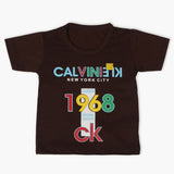 Boys Half Sleeves T-Shirt - Dark Brown, Boys T-Shirts, Chase Value, Chase Value