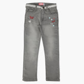 Girls Denim Pant - Grey, Girls Pants & Capri, Chase Value, Chase Value