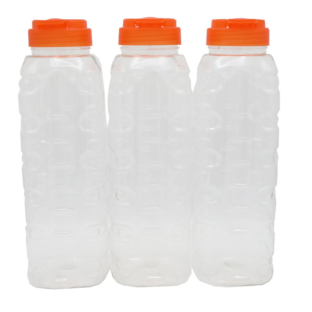 Water Bottle Pack of 3 - White, Tiffin Boxes & Bottles, Chase Value, Chase Value