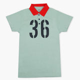Boys Half Sleeves Polo T-Shirt - Cyan, Boys T-Shirts, Chase Value, Chase Value