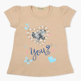 Girls T-Shirt - Light Brown, Girls T-Shirts, Chase Value, Chase Value
