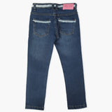 Girls Denim Pant - Dark Blue, Girls Pants & Capri, Chase Value, Chase Value