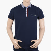 Men's Half Sleeves Polo T-Shirt - Navy Blue, Men's T-Shirts & Polos, Chase Value, Chase Value