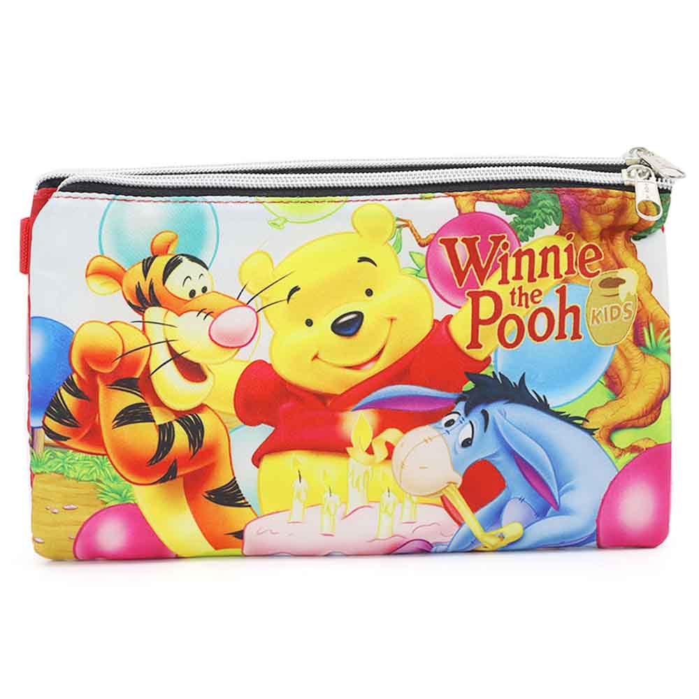 Pencil Pouch Two Zipper - Red, Pencil Boxes & Stationery Sets, Chase Value, Chase Value
