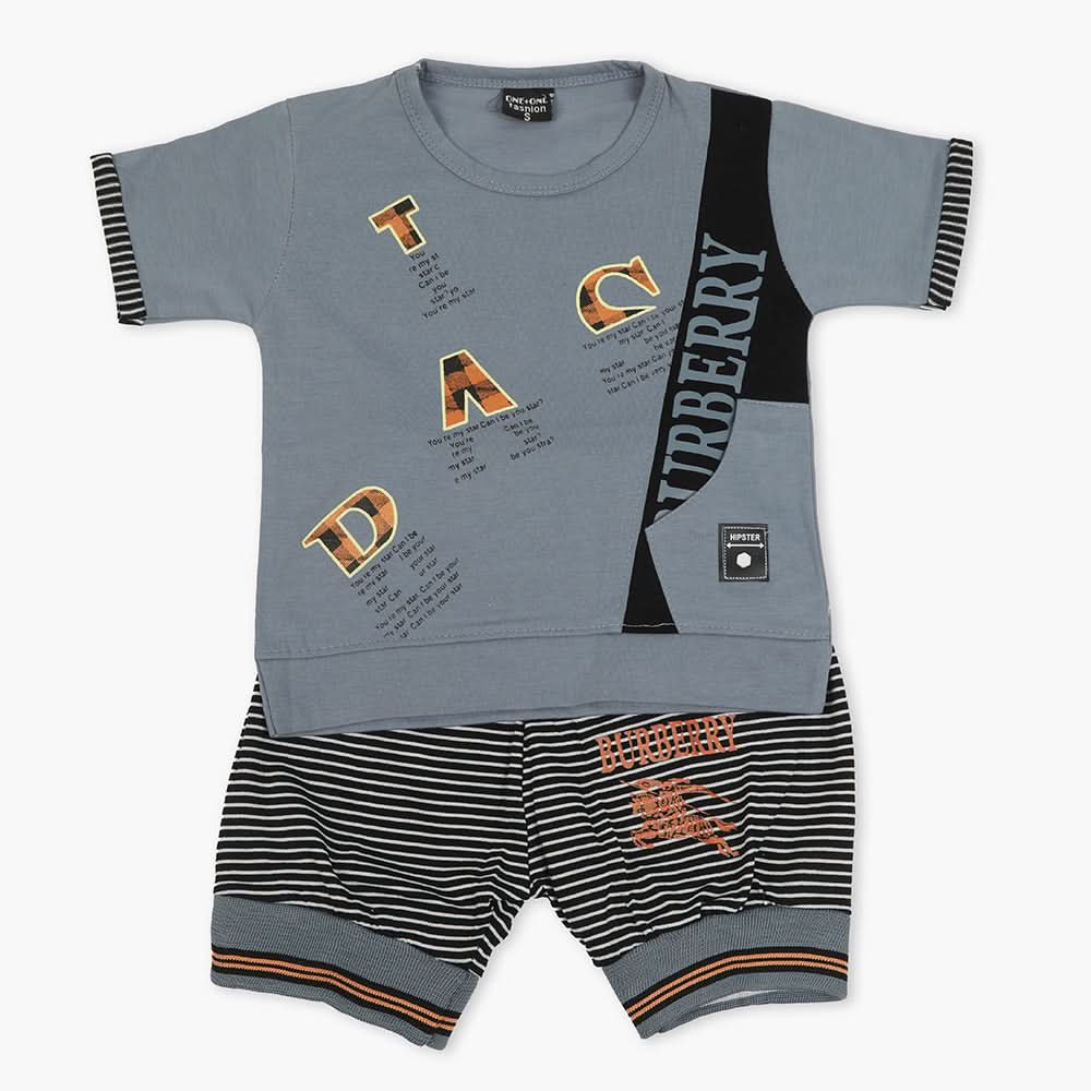 Boys Short Suit - Steel Blue, Boys Sets & Suits, Chase Value, Chase Value