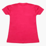 Girls Half Sleeves T-Shirt - Dark Pink, Girls T-Shirts, Chase Value, Chase Value