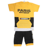 Boys Half Sleeves Suit - Yellow, Kids, Boys Sets And Suits, Chase Value, Chase Value