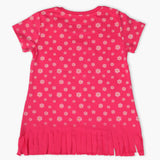 Girls Half Sleeves T-Shirt - Dark Pink, Girls T-Shirts, Chase Value, Chase Value