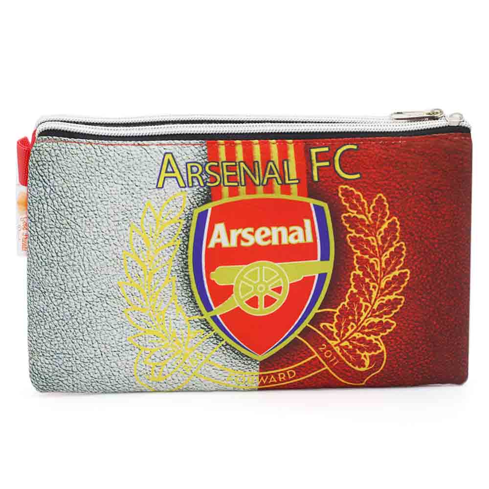 Pencil Pouch Two Zipper - Red, Pencil Boxes & Stationery Sets, Chase Value, Chase Value