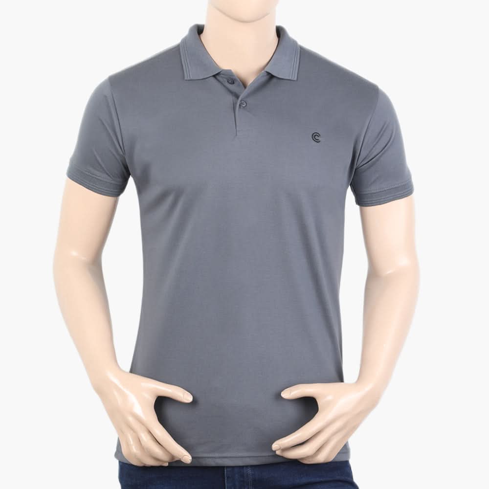 Men's Half Sleeves T-Shirt - Dark Grey, Men's T-Shirts & Polos, Chase Value, Chase Value