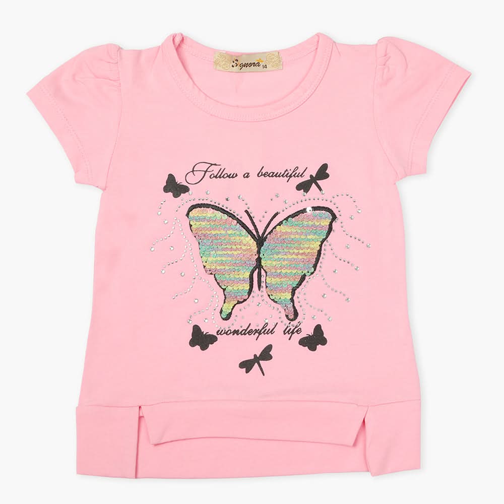 Girls T-Shirt - Pink, Girls T-Shirts, Chase Value, Chase Value