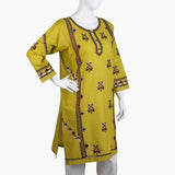 Women's Embroidered Kurti - Green, Women Ready Kurtis, Chase Value, Chase Value