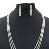 Women's Short Mala Set - Silver, Women Jewellery Set, Chase Value, Chase Value