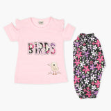 Girls Half Sleeves Suit - Pink, Girls T-Shirts, Chase Value, Chase Value