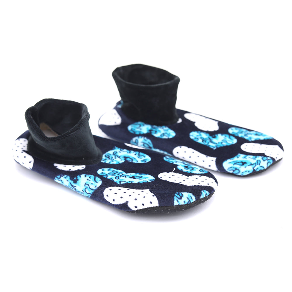 Women's Velvet Boot Socks - Navy Blue, Women, Socks Stocking And Gloves, Chase Value, Chase Value