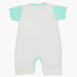 Newborn Boys Half Sleeves Romper - Cyan, Newborn Boys Rompers, Chase Value, Chase Value