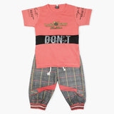 Boys Half Sleeves Suit - Peach, Boys Sets & Suits, Chase Value, Chase Value