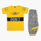 Boys Half Sleeves Suit - Yellow, Boys Sets & Suits, Chase Value, Chase Value