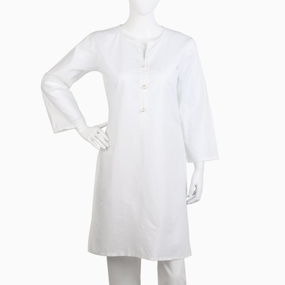 Women's Basic Kurti - White, Women Ready Kurtis, Chase Value, Chase Value