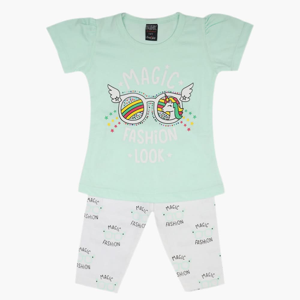 Girls Tights Suit - Light Green, Girls Suits, Chase Value, Chase Value