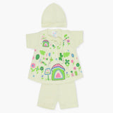 Newborn Girls Half Sleeves Suit - Light Green, Newborn Girls Sets & Suits, Chase Value, Chase Value