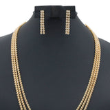 Women's Short Mala Set - Golden, Women Jewellery Set, Chase Value, Chase Value