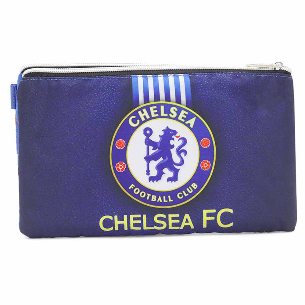 Pencil Pouch Two Zipper - Blue, Pencil Boxes & Stationery Sets, Chase Value, Chase Value