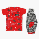 Boys Half Sleeves Suit - Red, Boys Sets & Suits, Chase Value, Chase Value
