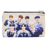 Pencil Pouch Two Zipper - Blue, Pencil Boxes & Stationery Sets, Chase Value, Chase Value
