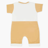 Newborn Boys Half Sleeves Romper - Light Brown, Newborn Boys Rompers, Chase Value, Chase Value