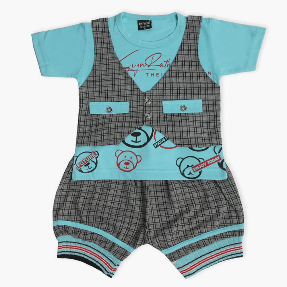 Boys Short Suit - Blue, Boys Sets & Suits, Chase Value, Chase Value