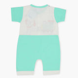 Newborn Boys Half Sleeves Romper - Sea Green, Newborn Boys Rompers, Chase Value, Chase Value