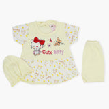 Newborn Girls Half Sleeves Suit - Lemon, Newborn Girls Sets & Suits, Chase Value, Chase Value