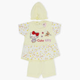 Newborn Girls Half Sleeves Suit - Lemon, Newborn Girls Sets & Suits, Chase Value, Chase Value