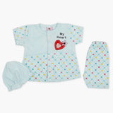 Newborn Girls Half Sleeves Suit - Blue, Newborn Girls Sets & Suits, Chase Value, Chase Value