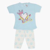 Newborn Girls Half Sleeves Suit - Blue, Newborn Girls Sets & Suits, Chase Value, Chase Value