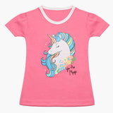 Girls Half Sleeves T-Shirt - Pink, Girls T-Shirts, Chase Value, Chase Value