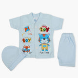Newborn Boys Half Sleeves Suit - Blue, Newborn Boys Sets & Suits, Chase Value, Chase Value