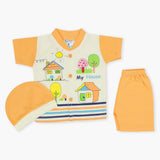 Newborn Boys Half Sleeves Suit - Peach, Newborn Boys Sets & Suits, Chase Value, Chase Value