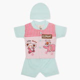 Newborn Boys Half Sleeves Suit - Pink, Newborn Boys Sets & Suits, Chase Value, Chase Value
