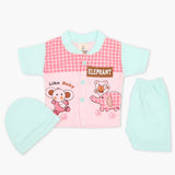 Newborn Boys Half Sleeves Suit - Pink, Newborn Boys Sets & Suits, Chase Value, Chase Value