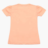 Girls Half Sleeves T-Shirt - Peach, Girls T-Shirts, Chase Value, Chase Value