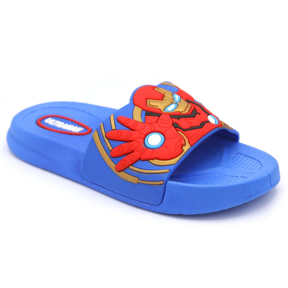 Boys Slider Iron Man - Blue, Boys Slippers, Chase Value, Chase Value