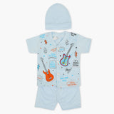 Newborn Boys Half Sleeves Suit - Blue, Newborn Boys Sets & Suits, Chase Value, Chase Value